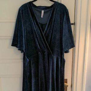 Latched Mama Blue Nursing Dress